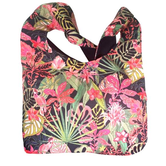 New Hope Girls x Vera Bradley Cotton sling crossbody rain-forest navy + pouch - Picture 1 of 14